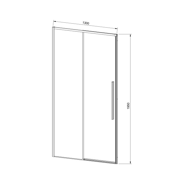 Душевая дверь Vincea Slim-N VDS-4SN130CLB 130 см стекла прозрачные, профиль черный