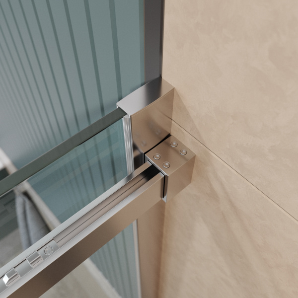 Душевая дверь BelBagno Soft Close-2 SOFT_CLOSE-2-BF-1-180-C-Cr 180 см стекла прозрачные, профиль хром