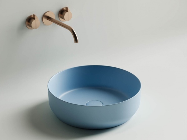 Раковина накладная круглая Ceramica Nova Element CN6022ML фарфор цвет голубой матовый
