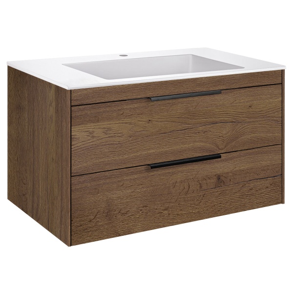 Тумба  подвесная Vincea Chiara 2D VMC-2C2800TO 80 см  2 ящика цвет T.Oak 