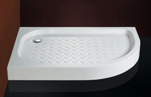 Душевой поддон низкий Cezares Tray TRAY-A-RH-120/90-550-15-W-L ассиметричный акрил 120x90 белый