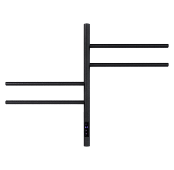 Полотенцесушитель электрический Vincea  П4  40x60 VTD-1S1CBE черный матовый