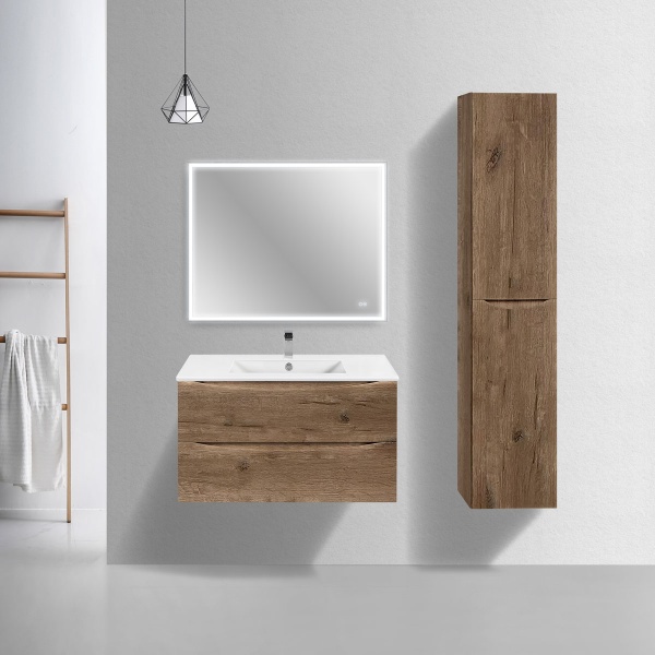 Тумба  подвесная Vincea Mia Slim VMC-2MC900S1VO 90 см  2 ящика цвет V.Oak 
