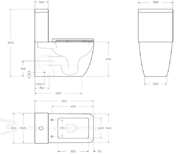 Чаша напольного унитаза BelBagno Luce BB2197CP-TOR/SC цвет белый