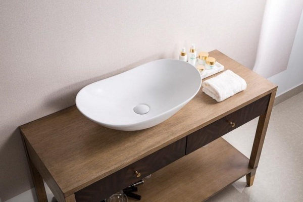 Раковина накладная овальная BelBagno  BB1404 фаянс цвет белый