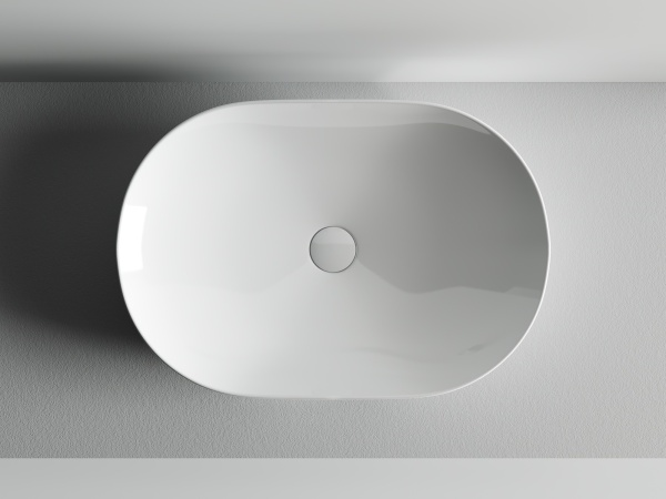 Раковина накладная овальная Ceramica Nova Element CN5009 фарфор цвет белый