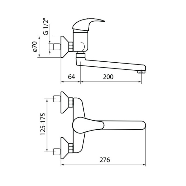 Смеситель для кухни Webert Sax SX910101015 без подключения к фильтру хром