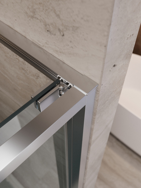 Душевая дверь складная Cezares Lux LUX-B-FS-1-90-C-CR 90 см стекла прозрачные профиль хром