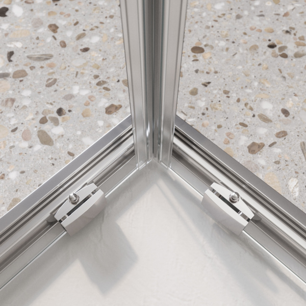 Душевой угол BelBagno Luce LUCE-AH-22-105/100-C-Cr прямоугольный 105х100 стекла прозрачные, профиль хром