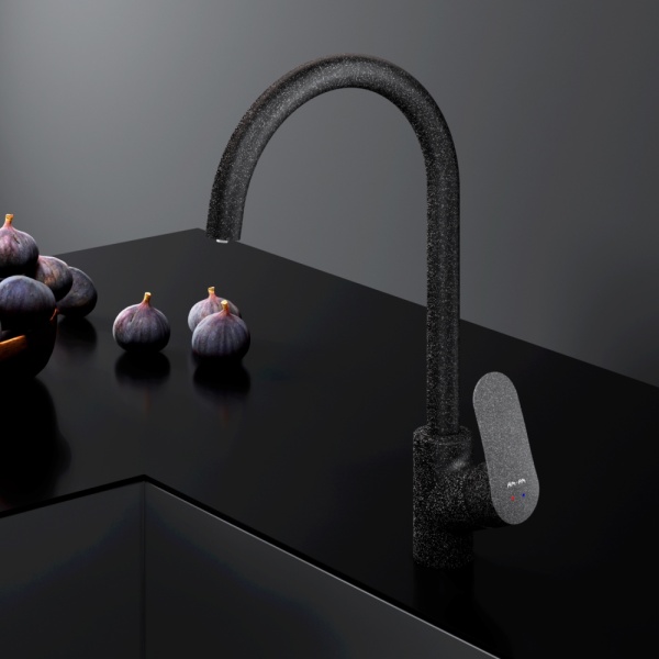 Смеситель для кухни Am.Pm Like F8007722 без подключения к фильтру черный