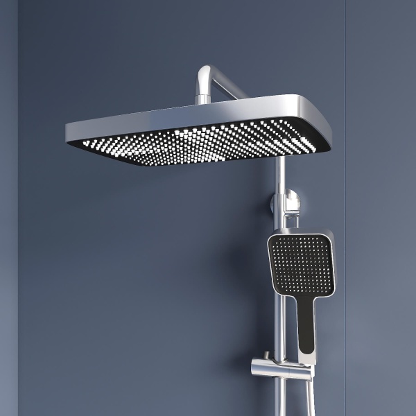 Душевая система со смесителем RGW Shower Panels 51140135-01 монтаж настенная с термостатом хром