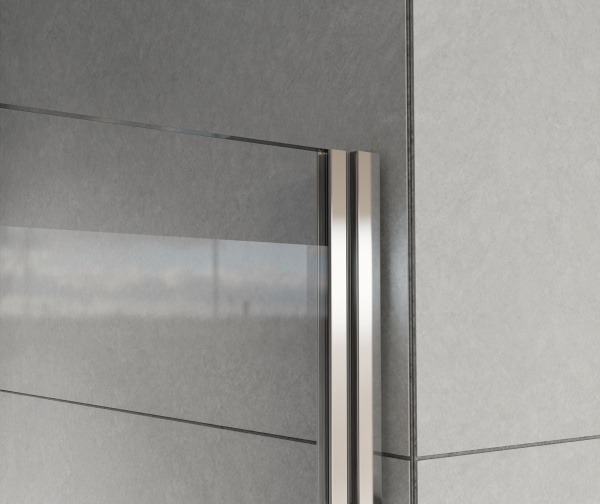 Душевая дверь Vincea Flex VDP-1F900CLB 90 см стекла прозрачные, профиль черный