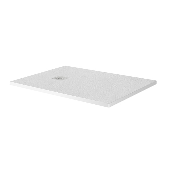 Душевой поддон низкий BelBagno Uno TRAY-MR-UNO-AH-120/80-35-W-BO прямоугольный литьевой мрамор 120x80 белый