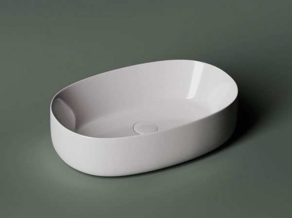 Раковина накладная овальная Ceramica Nova Element CN5023 фарфор цвет белый