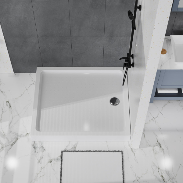Душевой поддон низкий BelBagno  TRAY-BB-AH-120/100-15-W прямоугольный акрил 120x100 белый