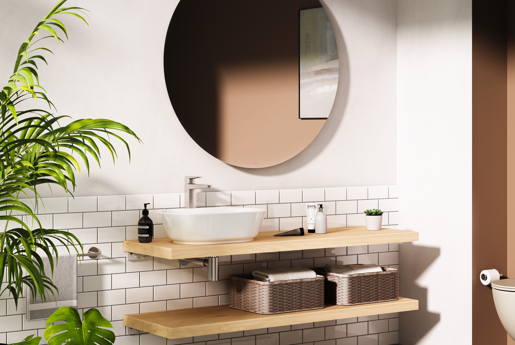 Смеситель для раковины VitrA Root Square A42733EXP хром