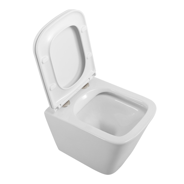 Унитаз подвесной BelBagno Due BB3103CHR/SC Rimless фаянс белый