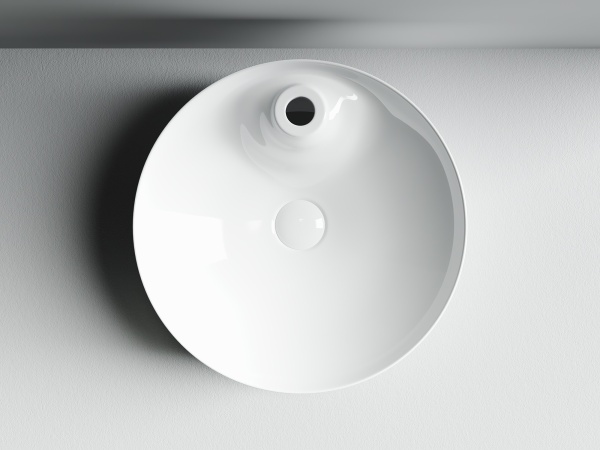 Раковина накладная круглая Ceramica Nova Element CN6014 фарфор цвет белый