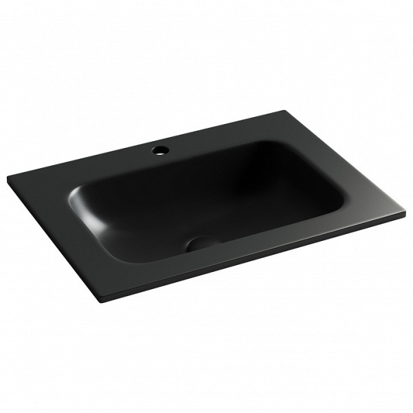 Раковина мебельная прямоугольная Ceramica Nova Grace CN7011MB фарфор цвет черный матовый