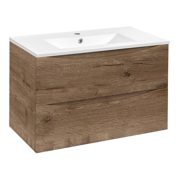 Тумба  подвесная Vincea Mia VMC-2MC800VO 80 см  2 ящика цвет V.Oak 