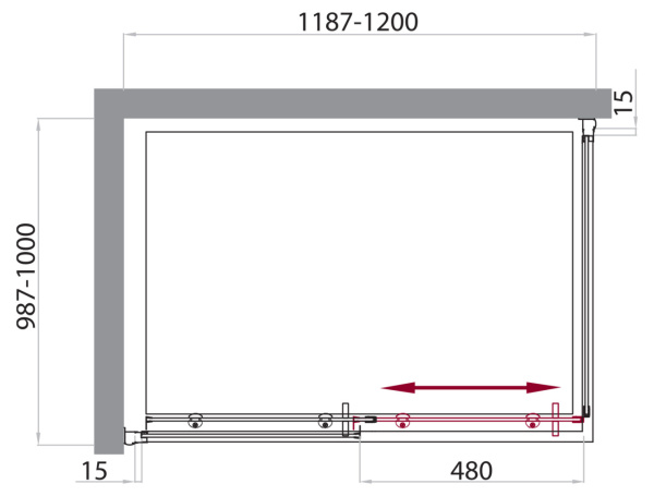 Душевой угол BelBagno Uno UNO-AH-1-120/100-C-Cr прямоугольный 120x100 стекла прозрачные, профиль хром