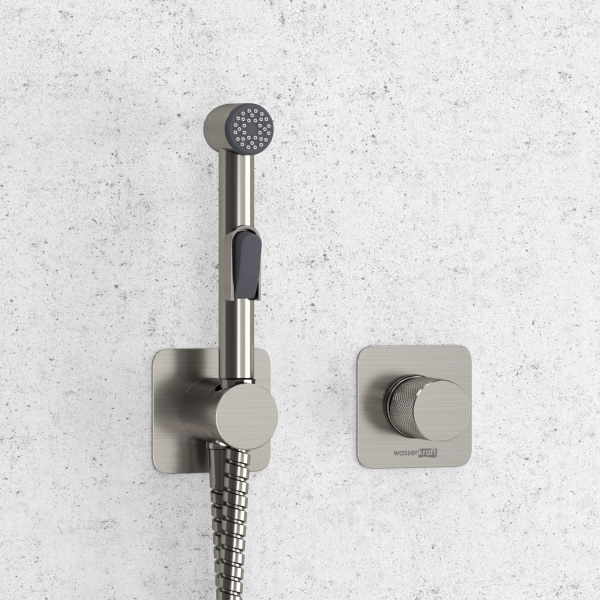 Гигиенический душ Wasserkraft Tauber A6451.275.360.092 встраиваемый в стену никель