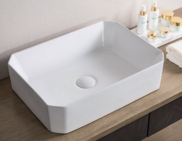 Раковина накладная нестандартная BelBagno  BB1386 фаянс цвет белый