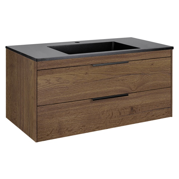 Тумба  подвесная Vincea Chiara 2D VMC-2C2100TO 100 см  2 ящика цвет T.Oak 