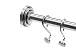 Карниз для шторки Boheme Brillante 10458 настенный цвет Chrome