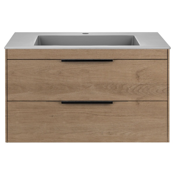 Тумба  подвесная Vincea Chiara 2D VMC-2C2800NO 80 см  2 ящика цвет N.Oak 