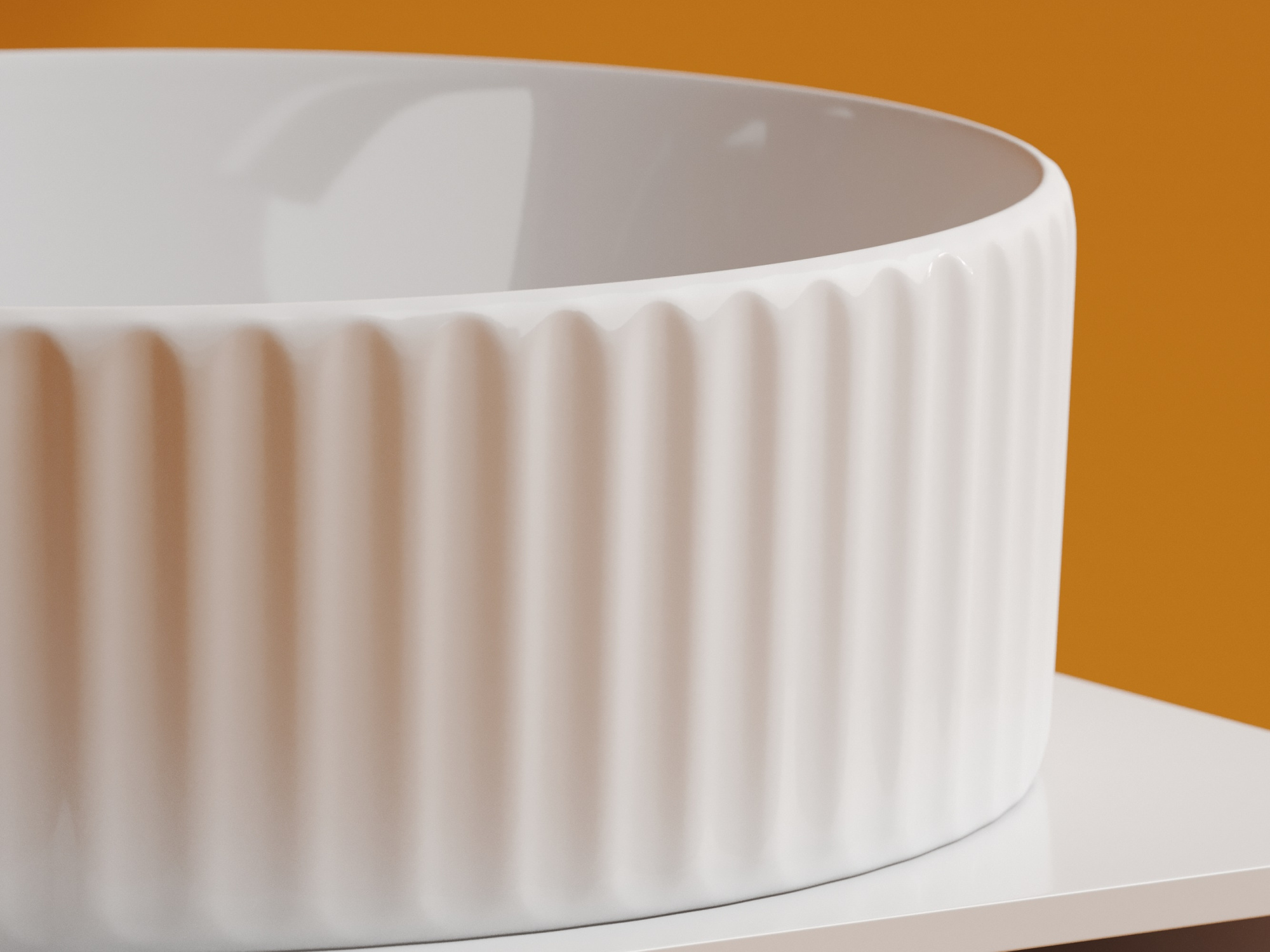 Раковина накладная круглая Ceramica Nova Element CN6057 фарфор цвет белый