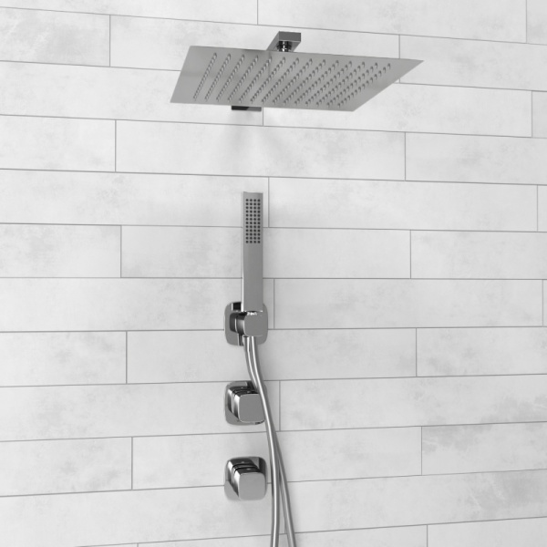 Душевая система со смесителем Wasserkraft Naab 8600 A8651.312.090.118.326.087.103 монтаж встраиваемая в стену без термостата хром