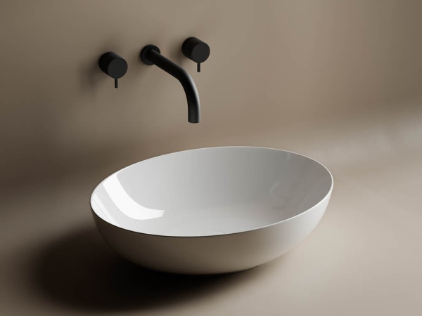 Раковина накладная овальная Ceramica Nova Element CN6017 фарфор цвет белый