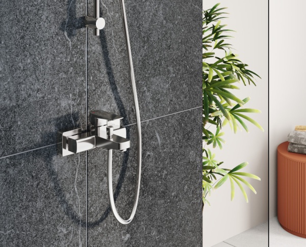 Смеситель для ванны или душа VitrA Root Square A42737EXP настенный 
без термостата хром