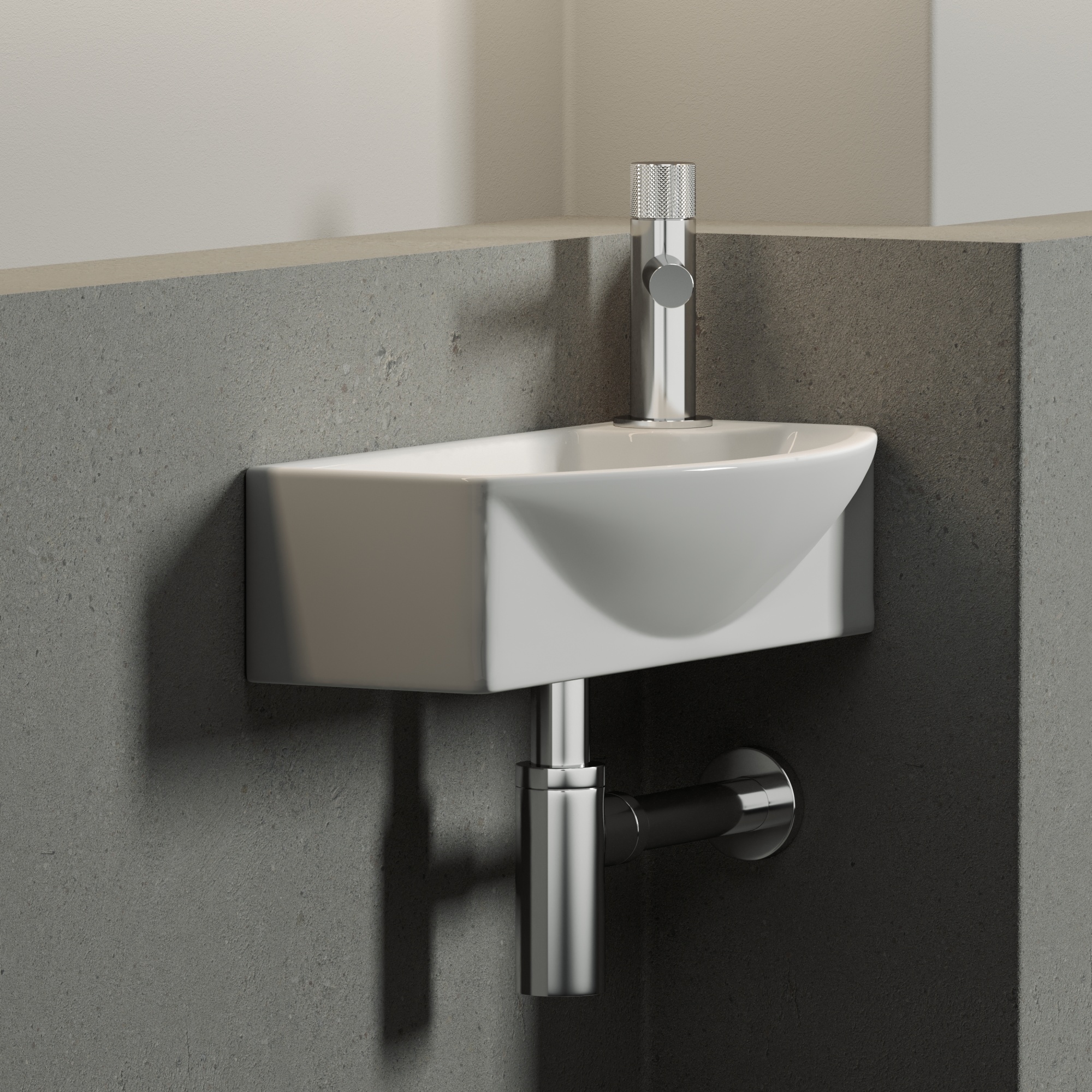 Раковина подвесная прямоугольная Ceramica Nova Element CN6038L фарфор цвет белый