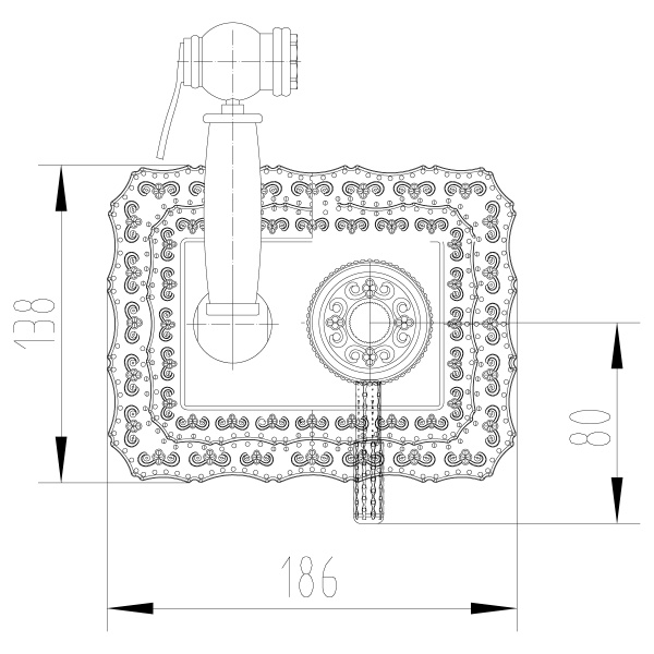 Смеситель для биде Lemark Jasmine LM6619ORB латунь черная бронза
