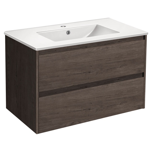 Тумба  подвесная Vincea Gio VMC-2G800RO 80 см  2 ящика цвет R.Oak 