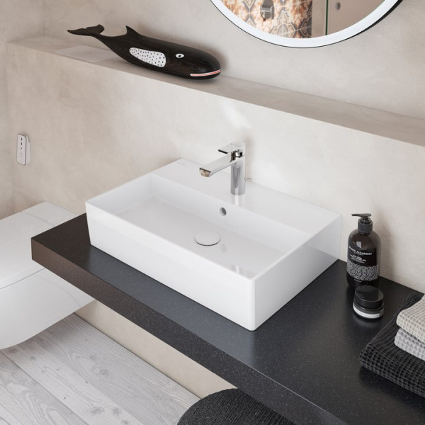 Донный клапан универсальный Villeroy & Boch 68080001 латунь/керамика белый