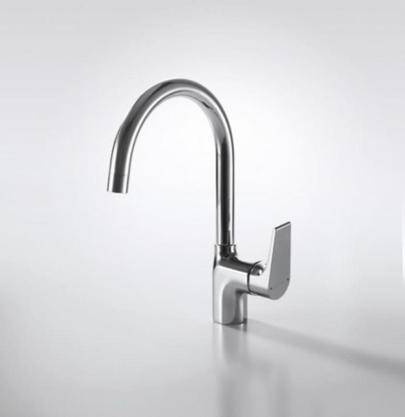 Смеситель для кухни Bravat Vega F7119177CP-3 без подключения к фильтру хром