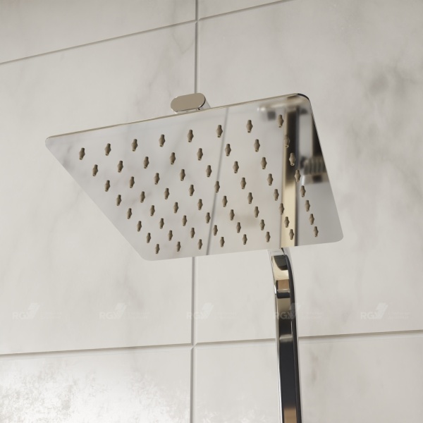 Душевая система со смесителем RGW Shower Panels 21140122-01 монтаж настенная с термостатом хром