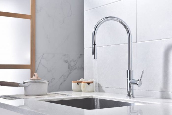 Смеситель для кухни Paulmark Senso Se215180-CR без подключения к фильтру хром