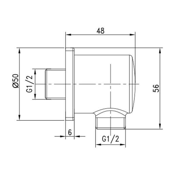 Шланговое соединение Lemark  LM5983CW белый/хром 