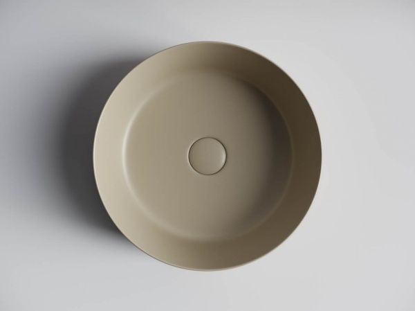 Раковина накладная круглая Ceramica Nova Element CN6022MC фарфор цвет бежевый матовый
