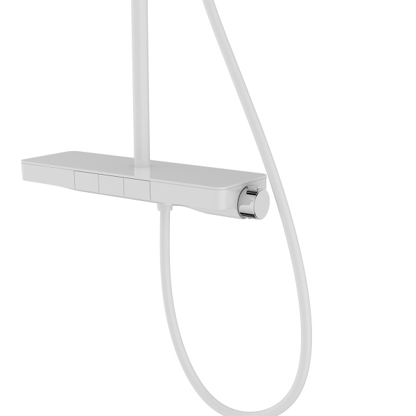 Душевая система со смесителем Vincea Inspire VSFS-3I12TW монтаж настенная с термостатом белая матовая