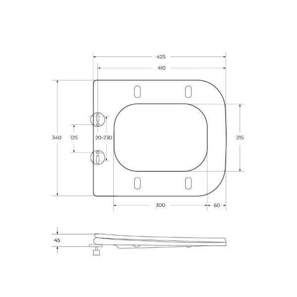 Крышка-сиденье BelBagno Marmi BB052SC цвет белый