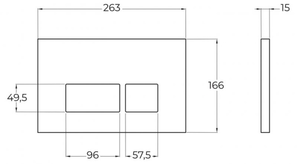 Кнопка смыва BelBagno  BB041CR цвет хром