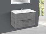 Тумба  подвесная Vincea Mia VMC-2MC800BT 80 см  2 ящика цвет Beton 