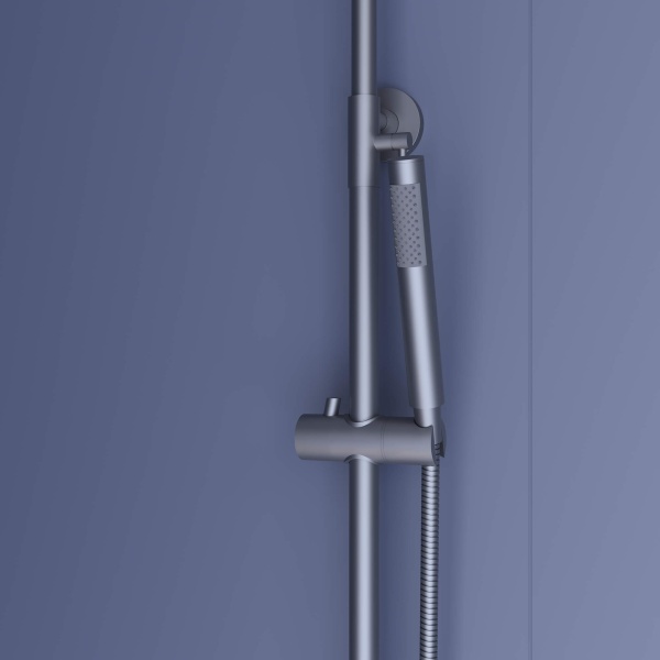 Душевая система со смесителем RGW Shower Panels 59140127-11 монтаж настенная без термостата серый