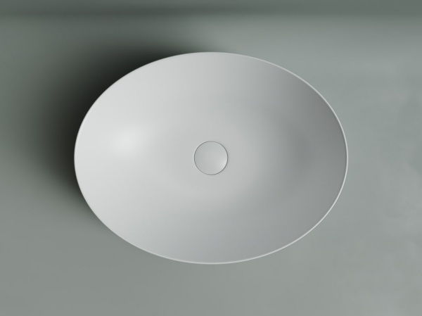 Раковина накладная овальная Ceramica Nova Element CN6017MW фарфор цвет белый матовый