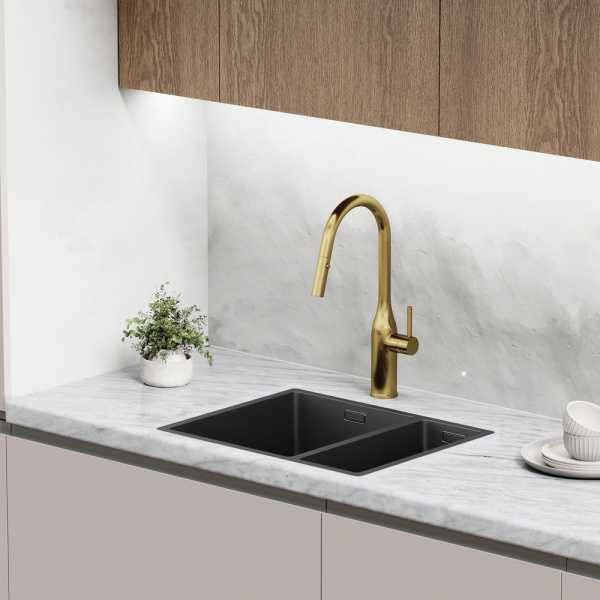 Смеситель для кухни Sancos Grand SC4002BG без подключения к фильтру брашированное золото